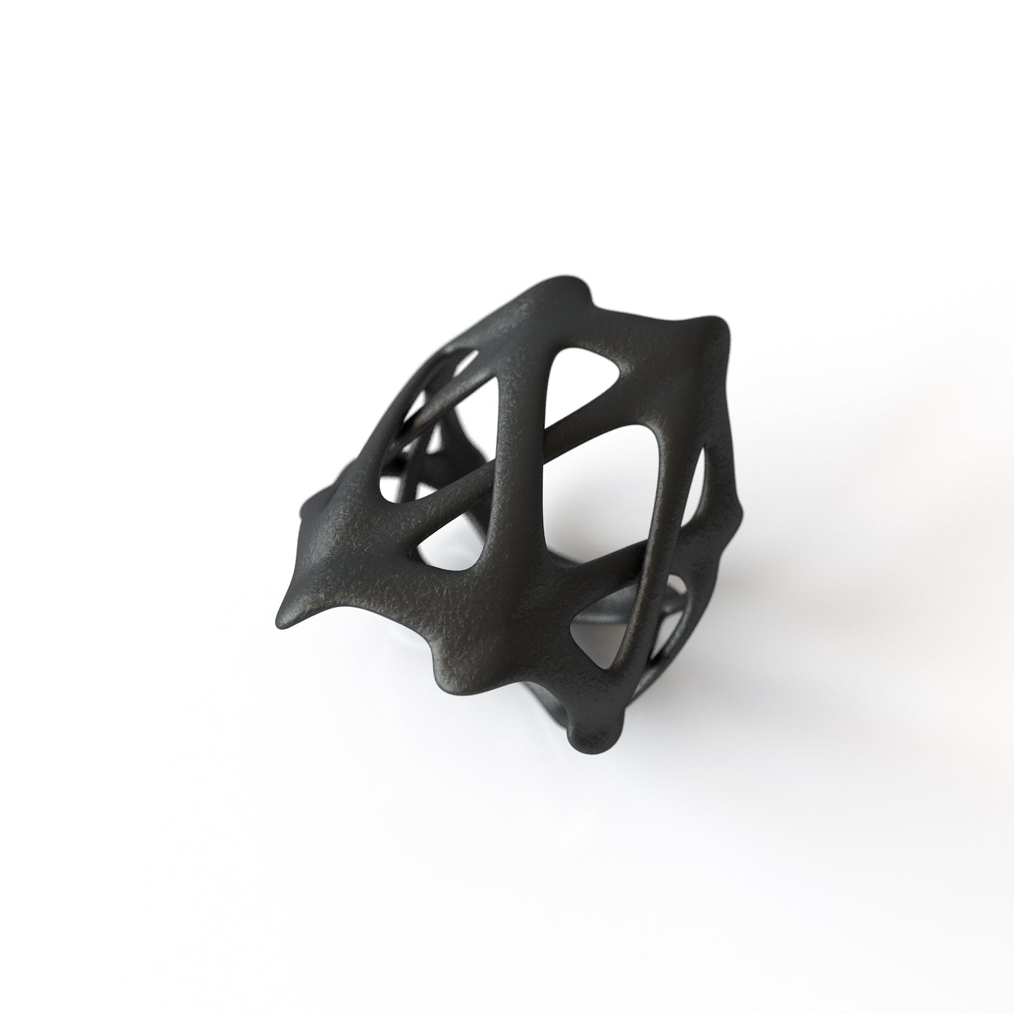 Carpal Ring Matt Black Steel