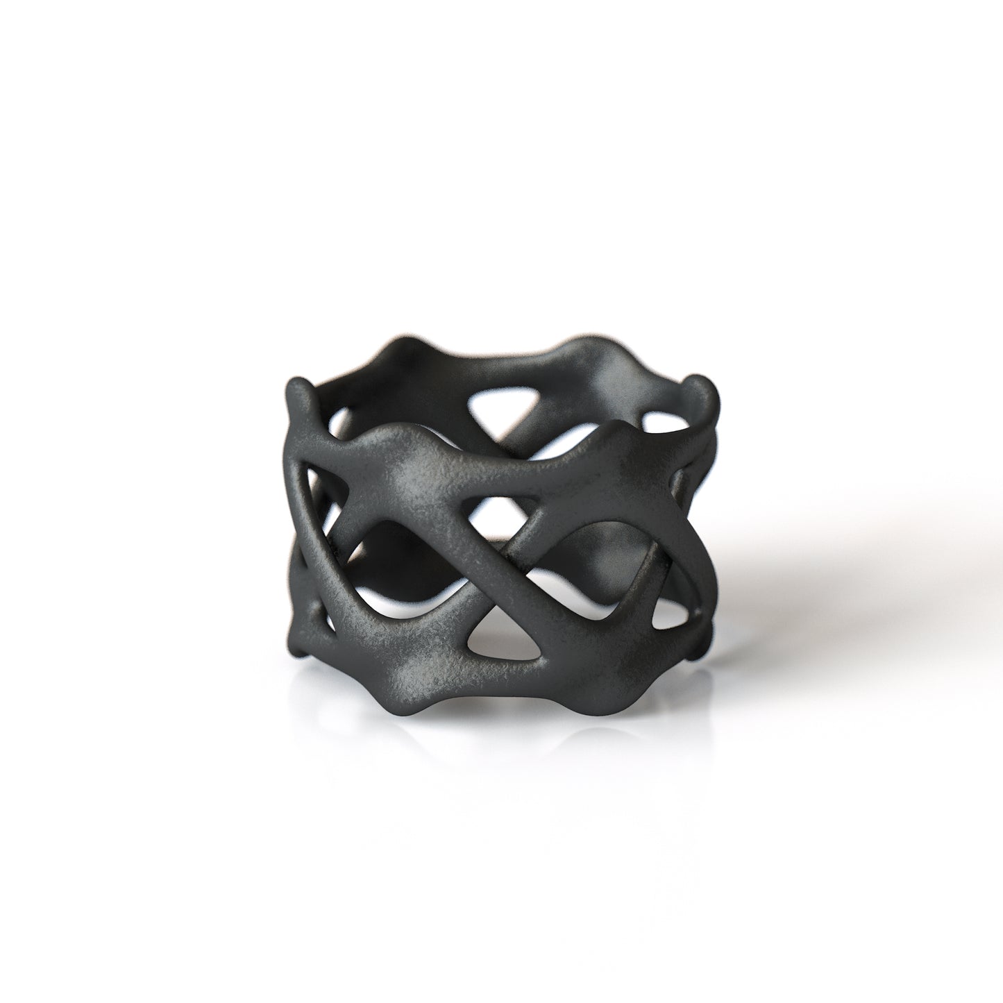 Clavicle Ring Matt Black Steel