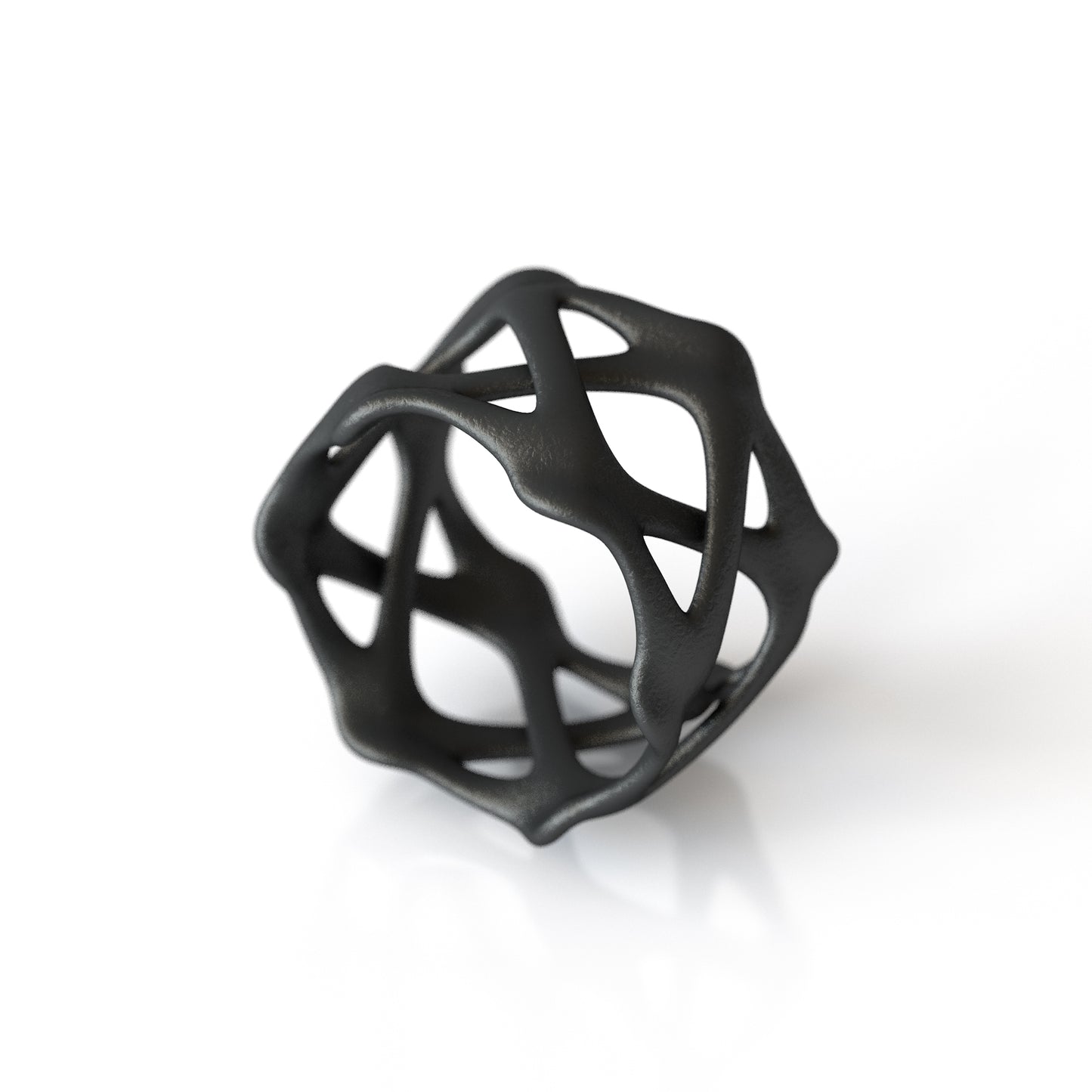 Clavicle Ring Matt Black Steel