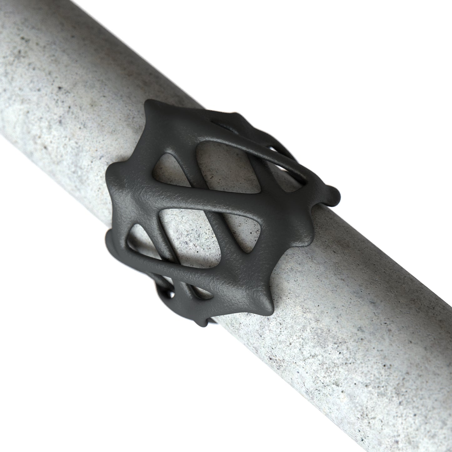 Carpal Ring Matt Black Steel