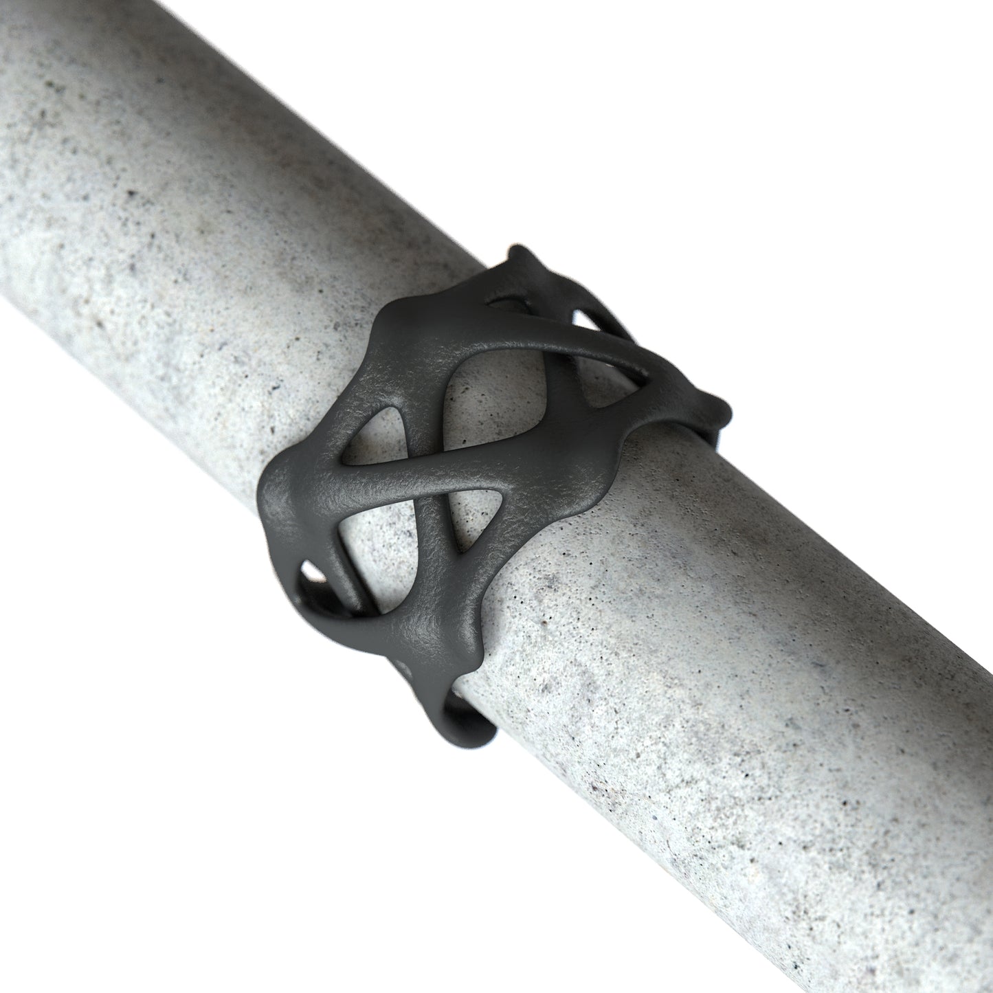 Clavicle Ring Matt Black Steel